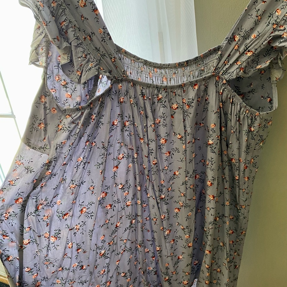 Women’s spring/summer, floral, flowing top, blouse, size 2x, like new